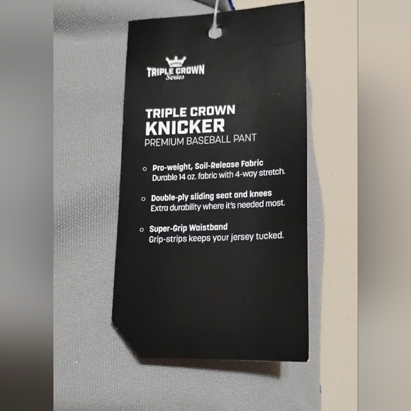 champro baseball pants youth L gray knicker elastic bottom - Picture 5 of 13